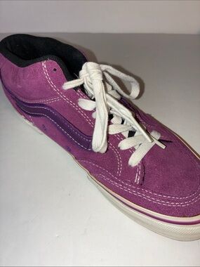 Vans, Women’s Size 8, Purple Suede Mid Top Sneakers